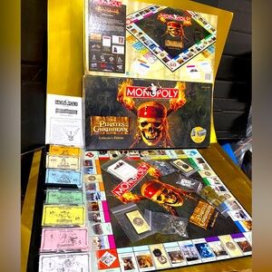 MONOPOLY DISNEY PIRATES OF THE CARIBBEAN COLLECTOR’S EDITION GAME COMPLETE